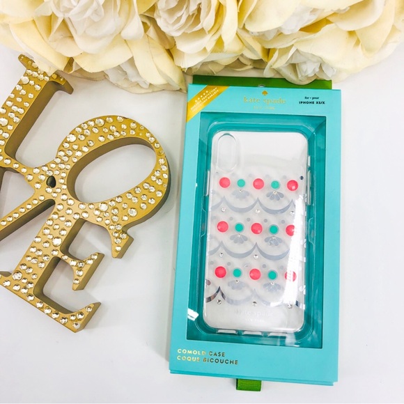 Kate Spade iPhone X/XS Embelished Rhinestone Case - Picture 3 of 8